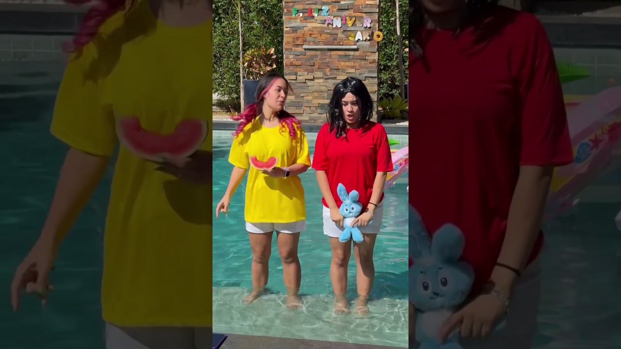 EMILLY VICK E KATLEN NA PISCINA *Deu ruim