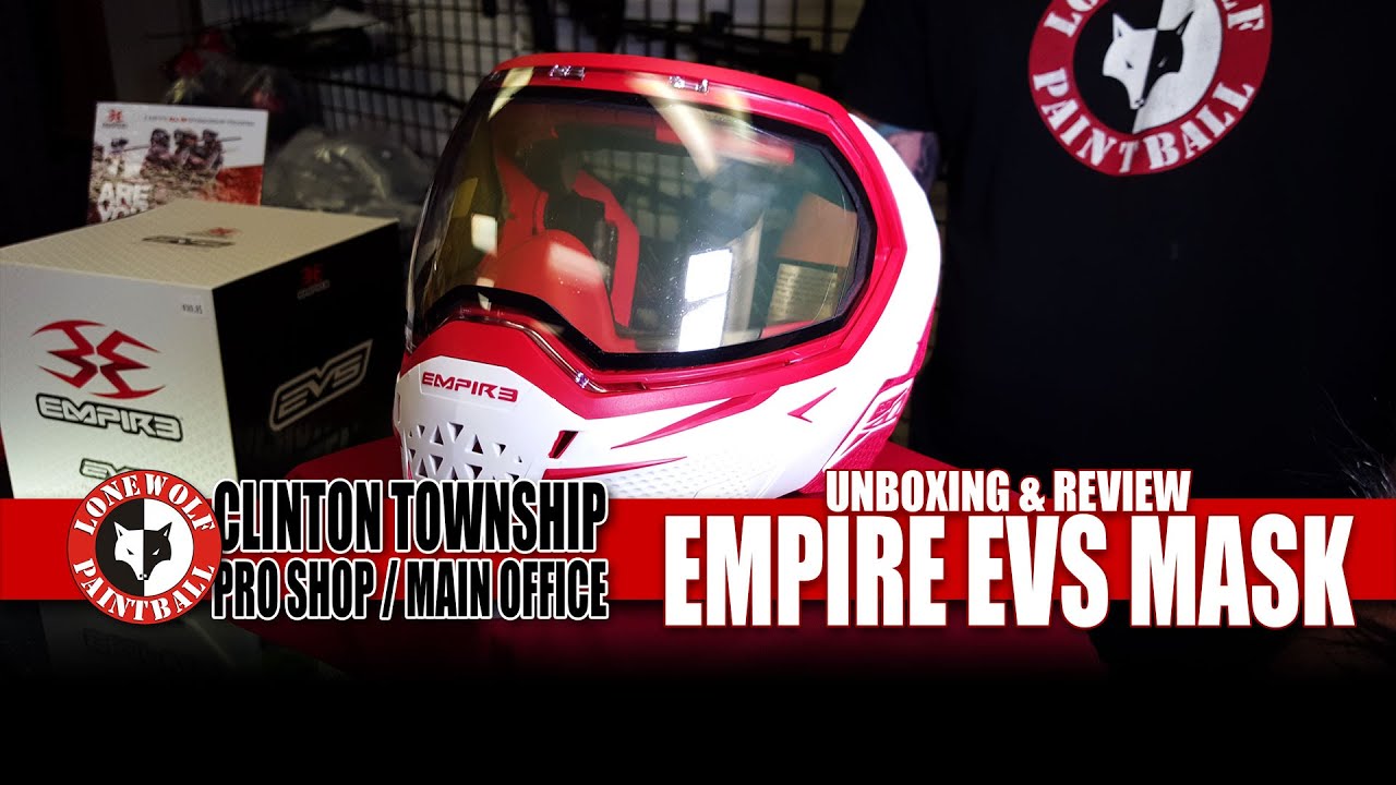 Empire EVS Paintball Mask Unboxing, Review & Comparison Lone Wolf Paintball
