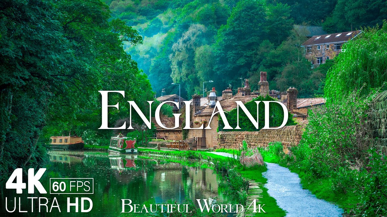 England 4K - Discovering The Charming Countryside Beauty - Relaxing Music