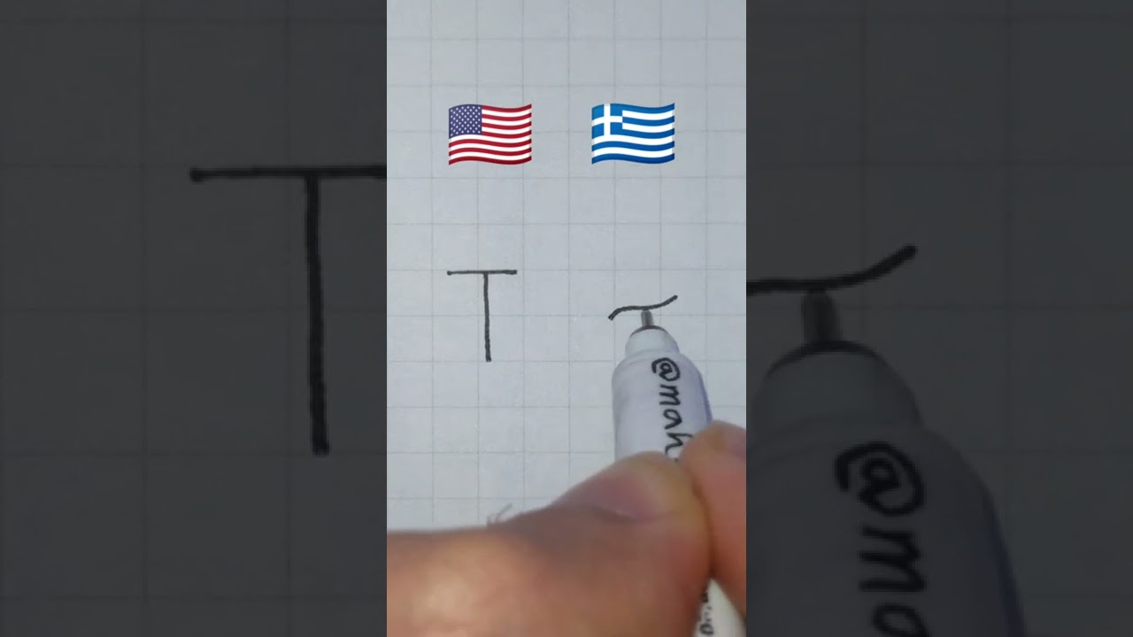English alphabet vs Greek alphabet