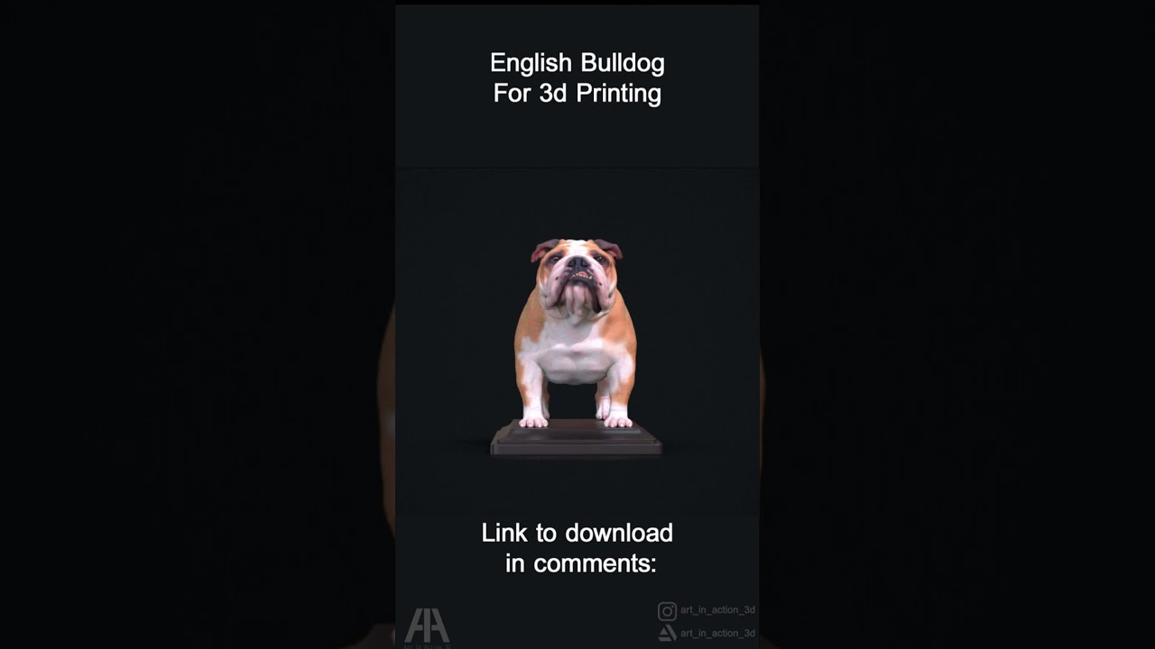 English Bulldog for 3d Printing