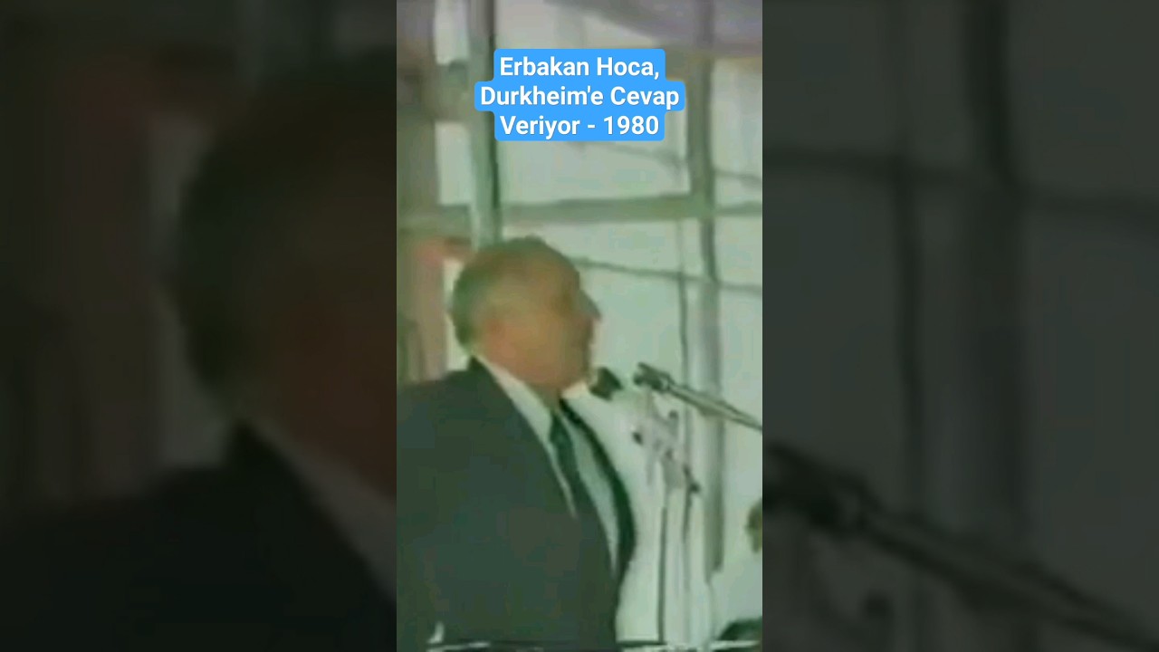 Erbakan Hoca, Durkheim'e Cevap Veriyor - 1980 Çanakkale #Erbakan #shorts