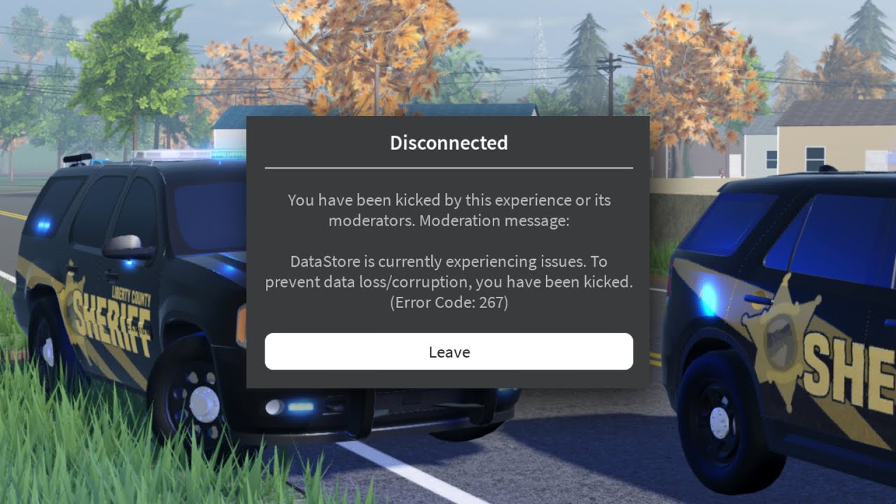 ERLC just kicked everyone - roblox outage