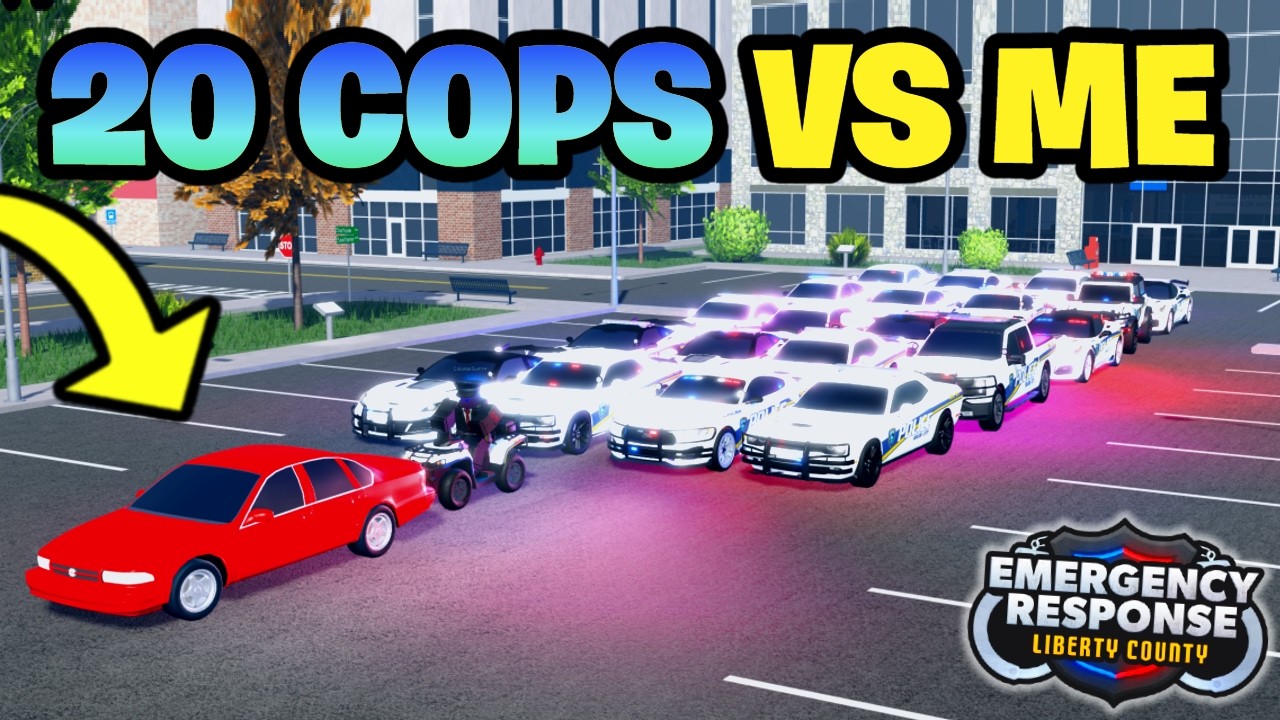 Escape 20 Cops, Win 1,000 ROBUX! (Emergency Response Liberty County)