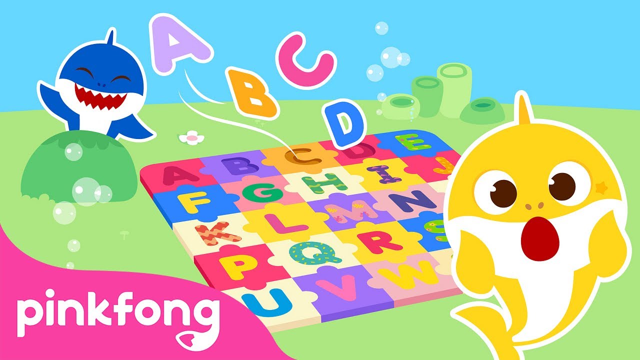 Esconde-Esconde de Alfabeto em Inglês com a Família Tubarão | Pinkfong Canções para crianças