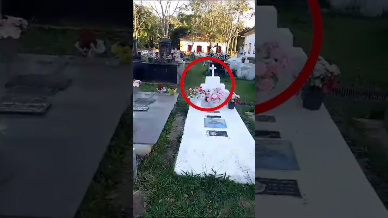 ESPIRITO REAL APARECE NO CEMITÉRIO NA CIDADE DE TIRADENTES MG #cemiterio #espírito #assustador