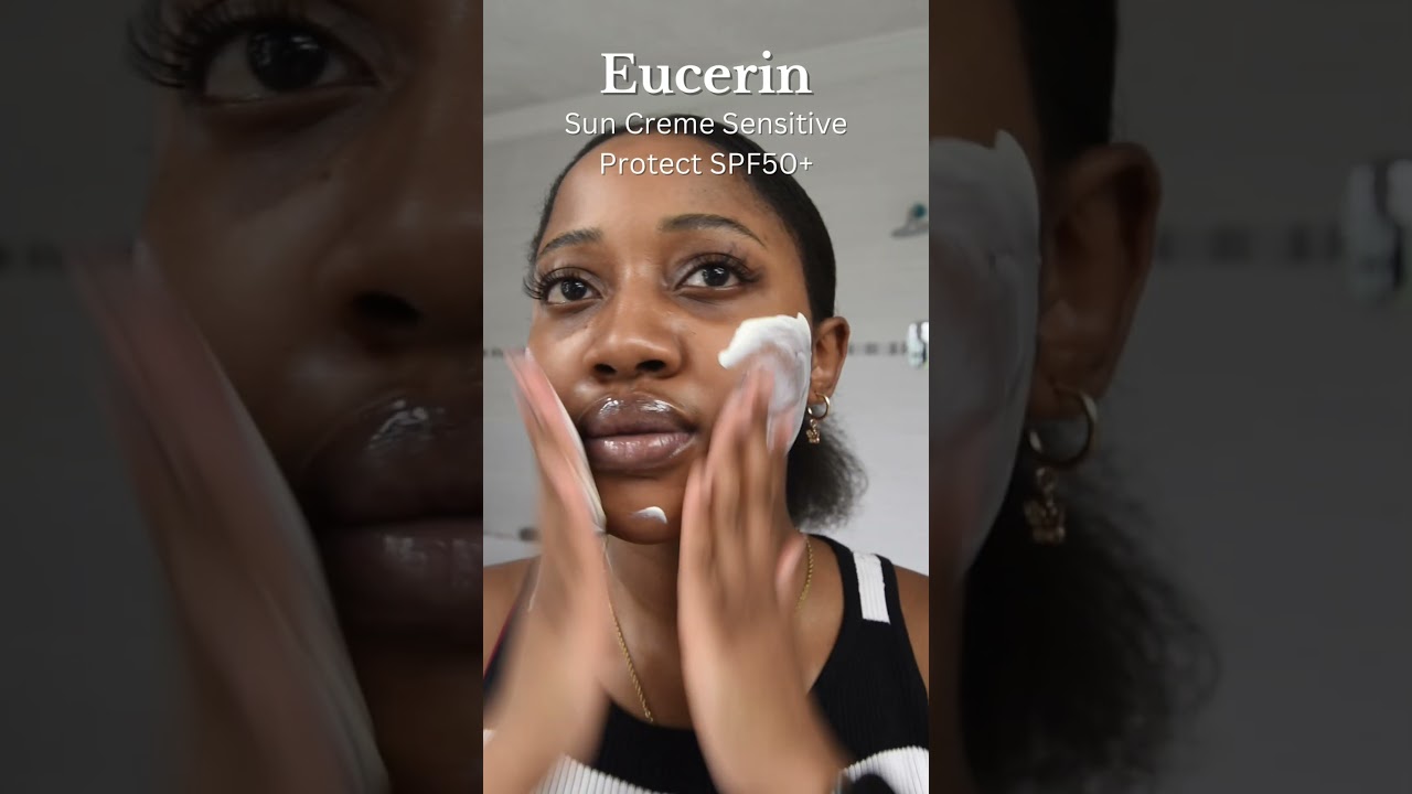 Eucerin Sun Creme Sensitive Protect SPF50+ Review ☀️ #skincaresouthafrica #eucerin
