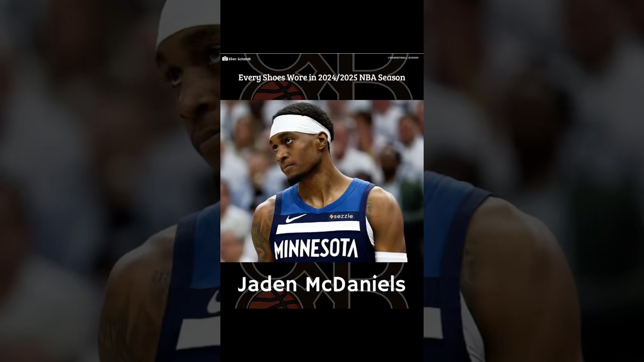 Every shoes wore in 2024/2025 NBA Season - Jaden McDaniels #shorts