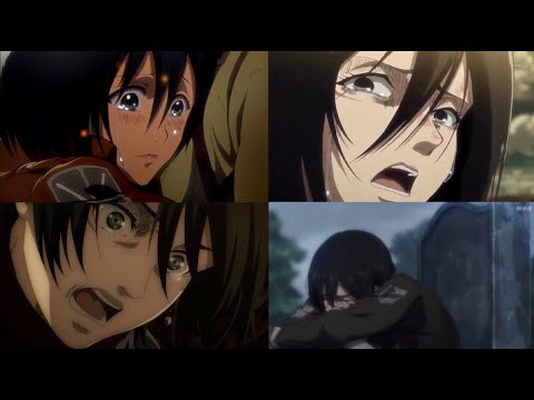 Every time Mikasa cries| AOT all seasons