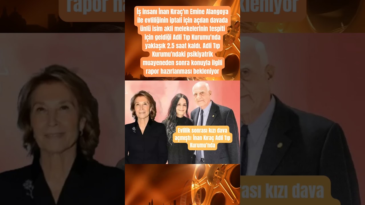 Evlilik sonrası kızı dava açmıştı: İnan Kıraç Adli Tıp Kurumu'nda #magazinmahallesi #magazin