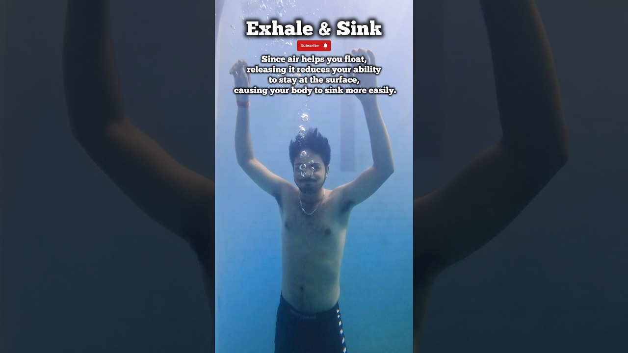 Exhale & Sink - Deep Water Swimming Tips 🏊🏻 #swimming #swimmingtips #deepwater