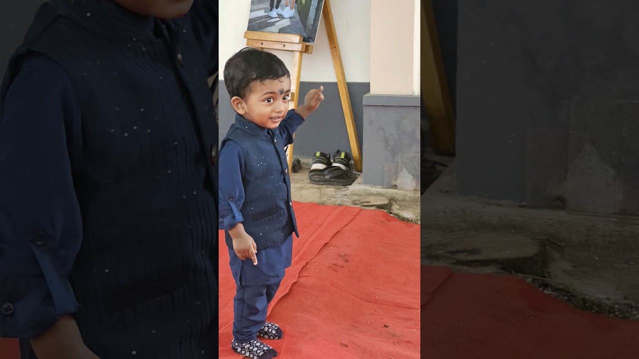 Expression baby😆party wear dress up😉#mom and son#life style #shorts #shortvideo
