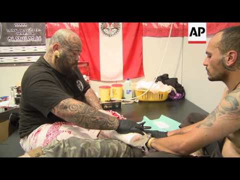 Extreme body art celebrated at International Tattoo Fair