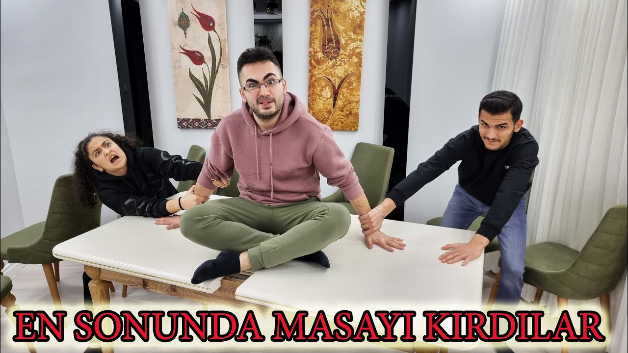 EŞYALAR HAVADA UÇUŞTU ! MASA İLE TÜM SALONU GEZDİLER