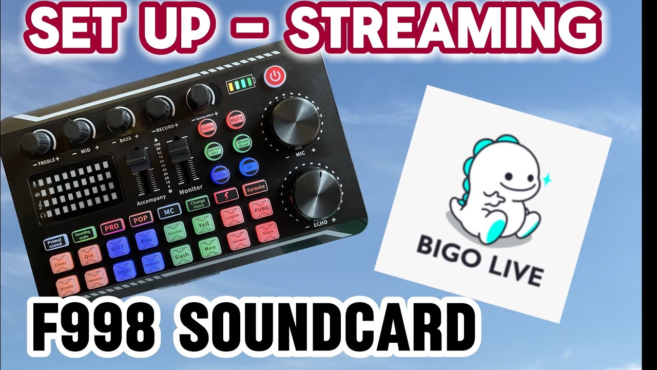 F998 Soundcard for BIGO Live  Streaming