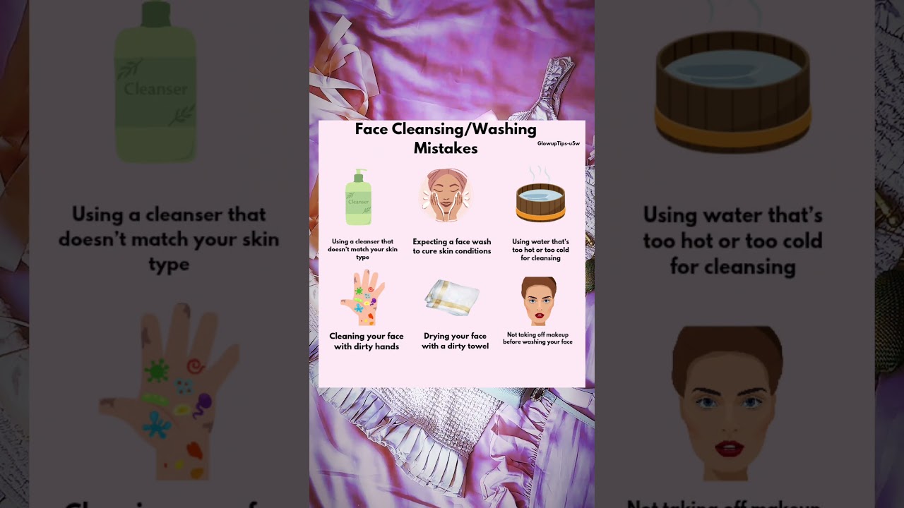 Face Cleansing/ Mistakes 💖#facewash #cleanser #skincare #glowuptips #glowup #acne #skincareforacne