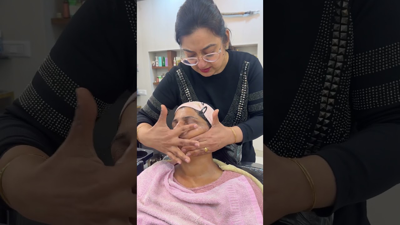 Facial massage🧿 #skincare #massage #shorts #facial #amitamakeover