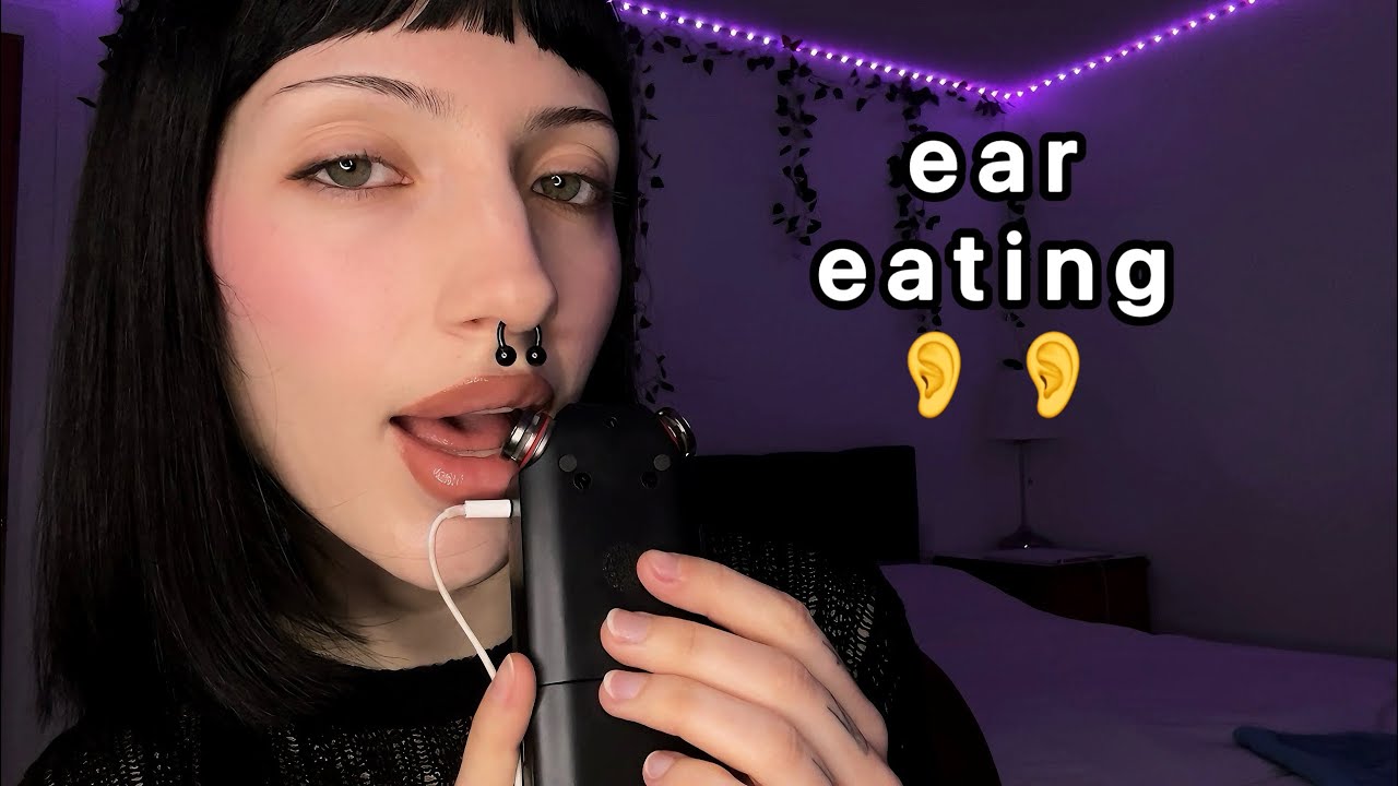 Fake Ear Eating 🦻👄 on Tascam ASMR