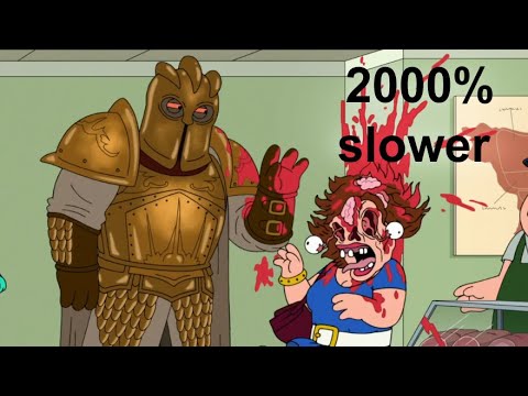 Family Guy - The Mountain crushes a woman 2000% slower