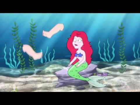 Family guy Ariel eats joe's legs