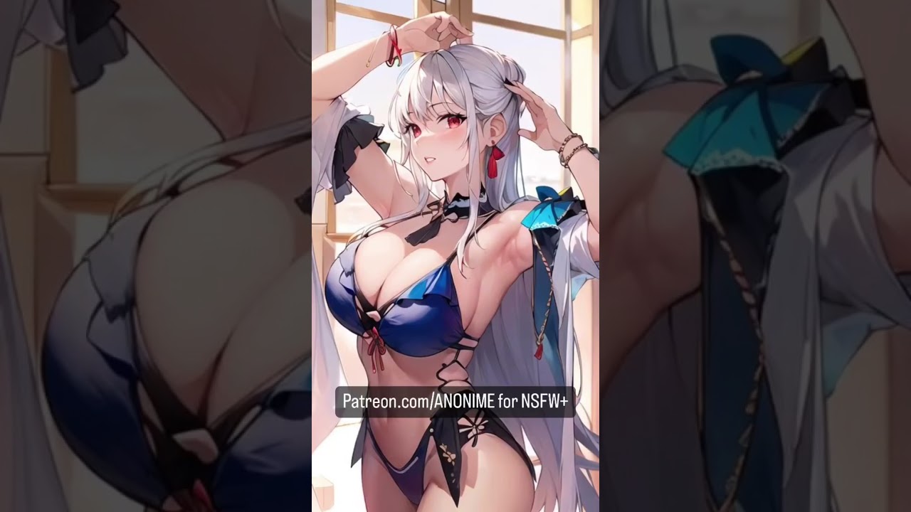 Fantasy anime girl in bikini