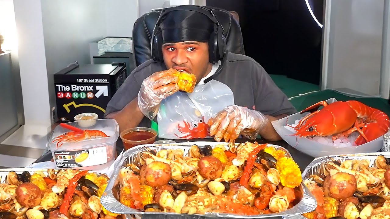 Fanum Does A Spicy Sea Food MUKBANG!😂