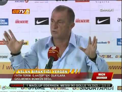 fatih terim  gaziantep saldırısı  sonrası aslan yürekli konuşması