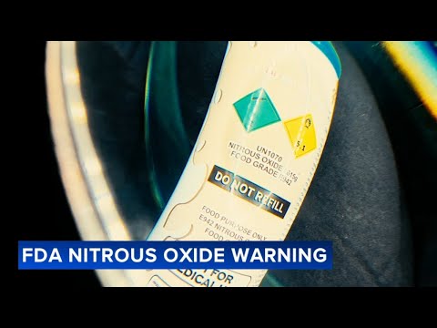 FDA issues warning to not inhale nitrous oxide amid rise in use