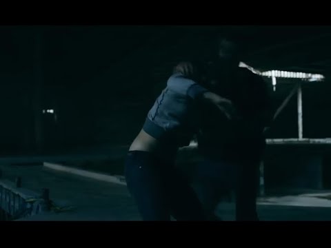 Female enemy has her belly exposed and is knocked out
