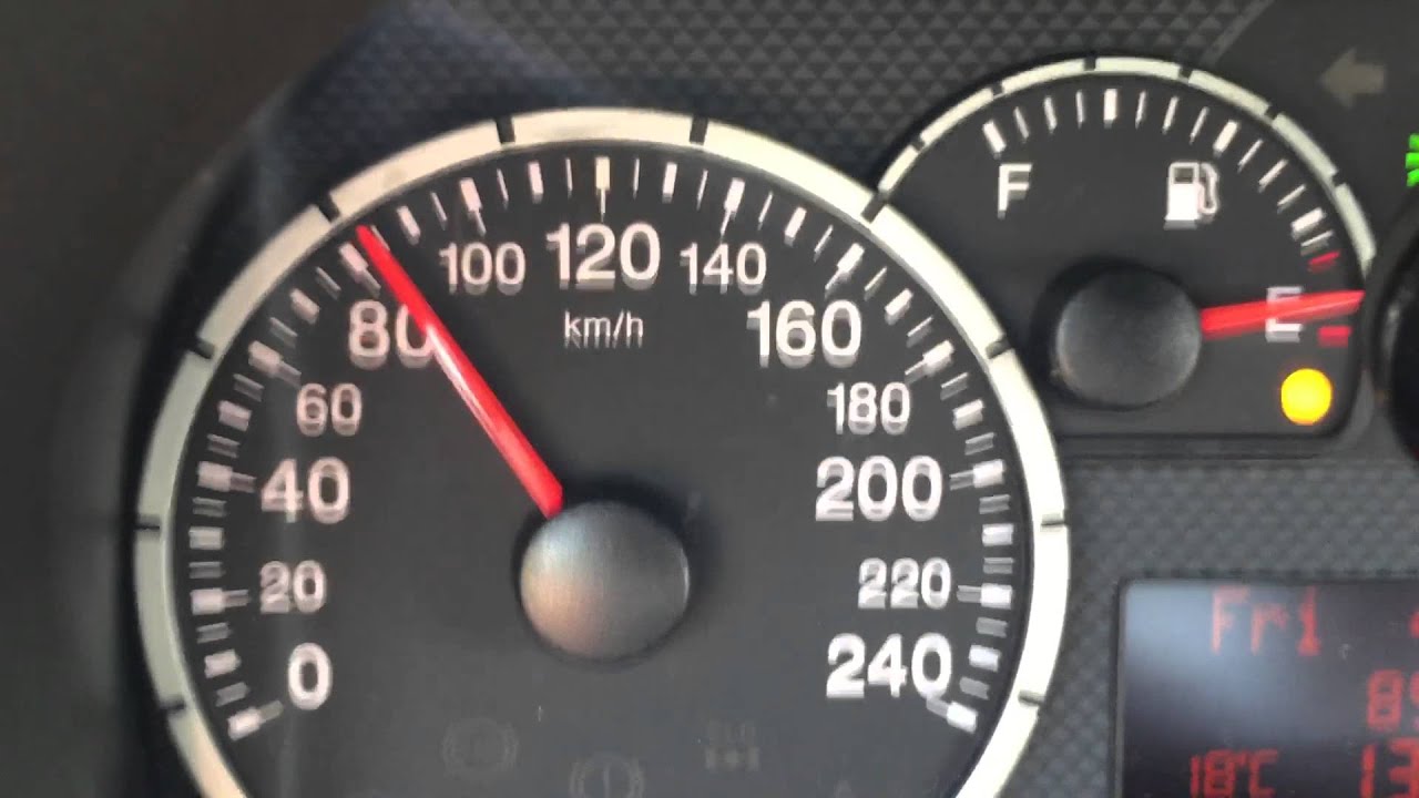 Fiat Panda 100HP Acceleration 0-150 km/h