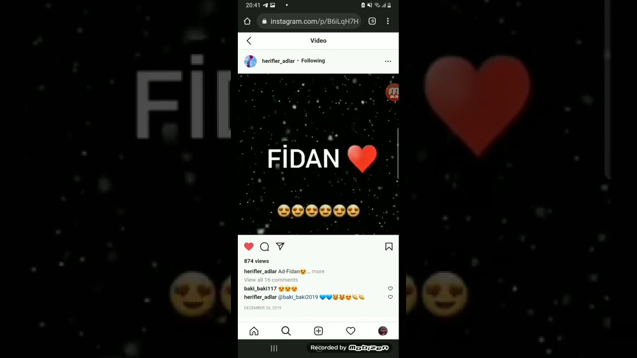 fidan  adına  video
