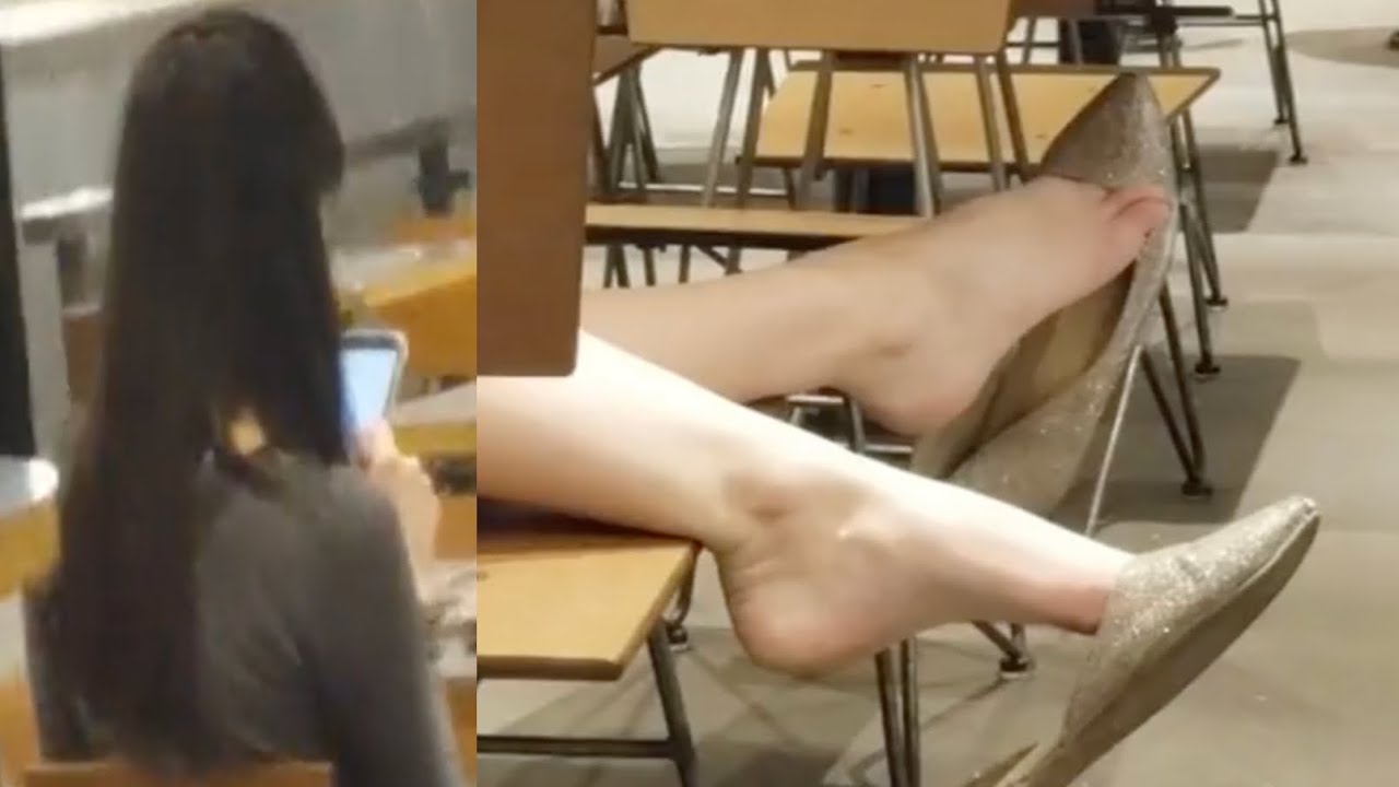 Film 25 - Candid Girl Feet, Pretty Asian Shoeplay - Full 20 Min Vid Available