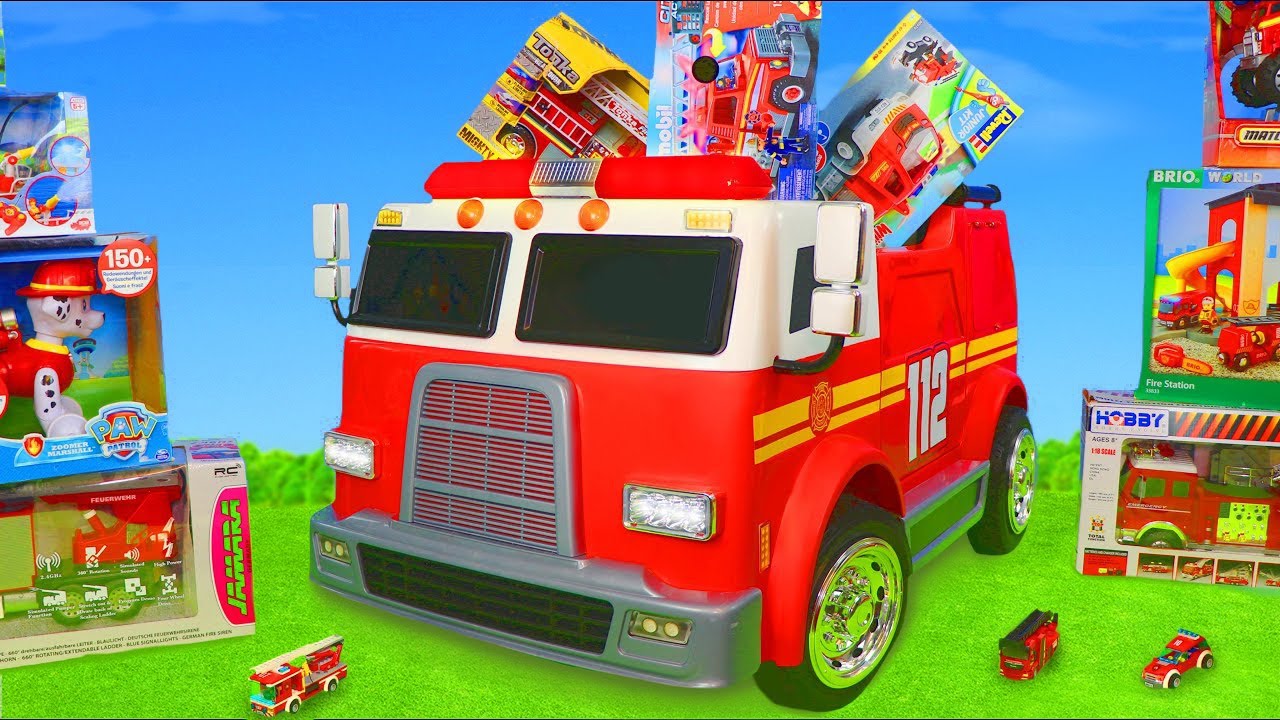 Fire Truck and Fireman Toys for Kids