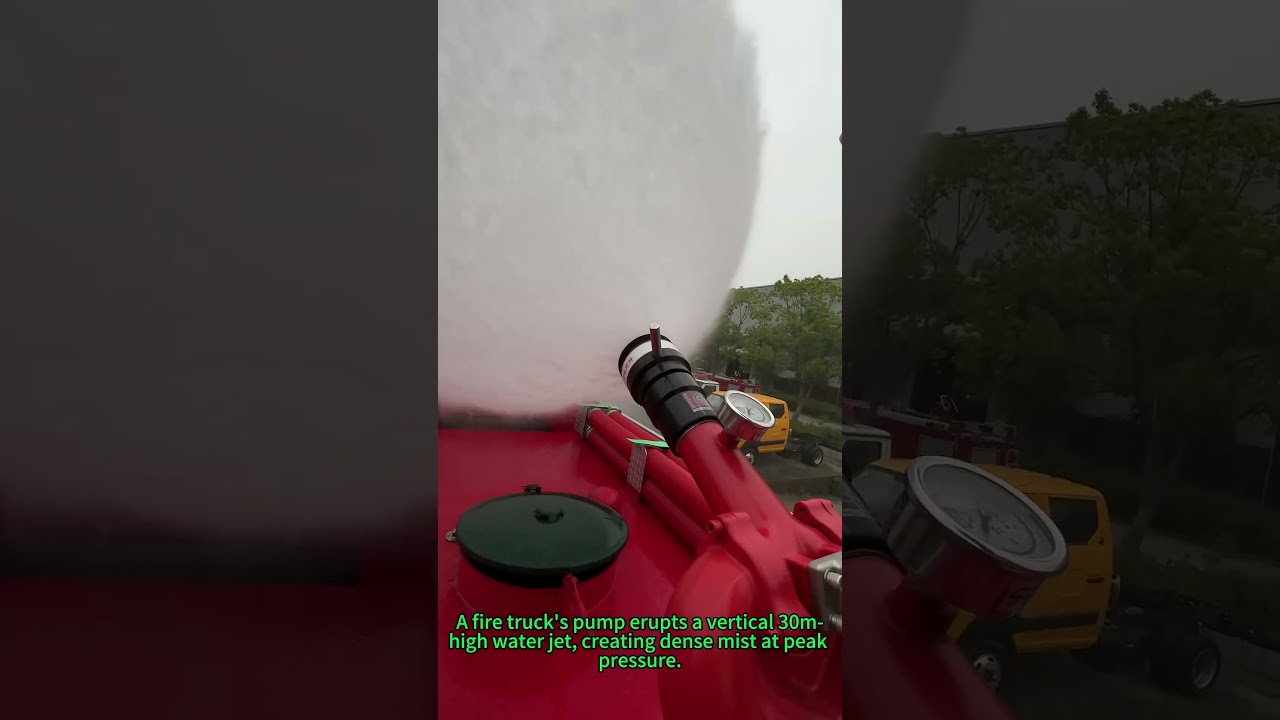 Fire Truck Pressure Test: 30m Water Jet Blast! | Fire Hose PressureDescription