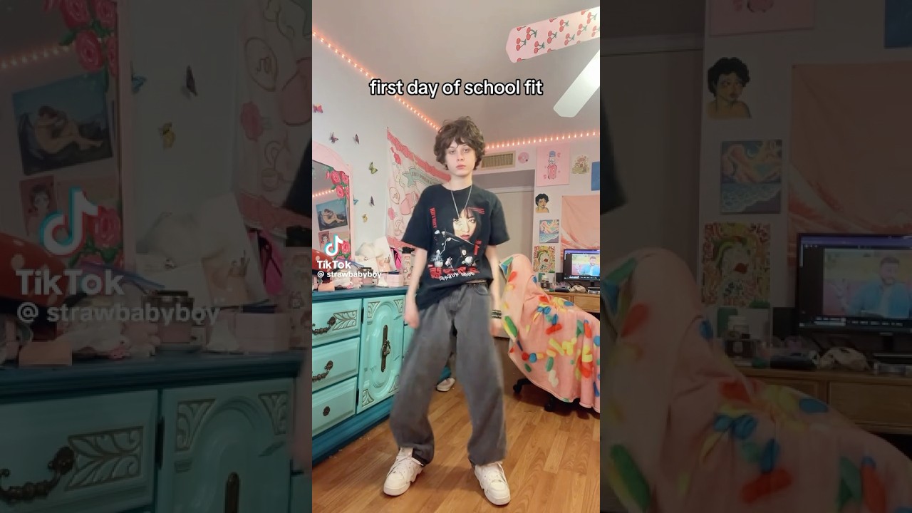 First Day Of School Fit Vs… #goviral #cosplay #femboy #shorts