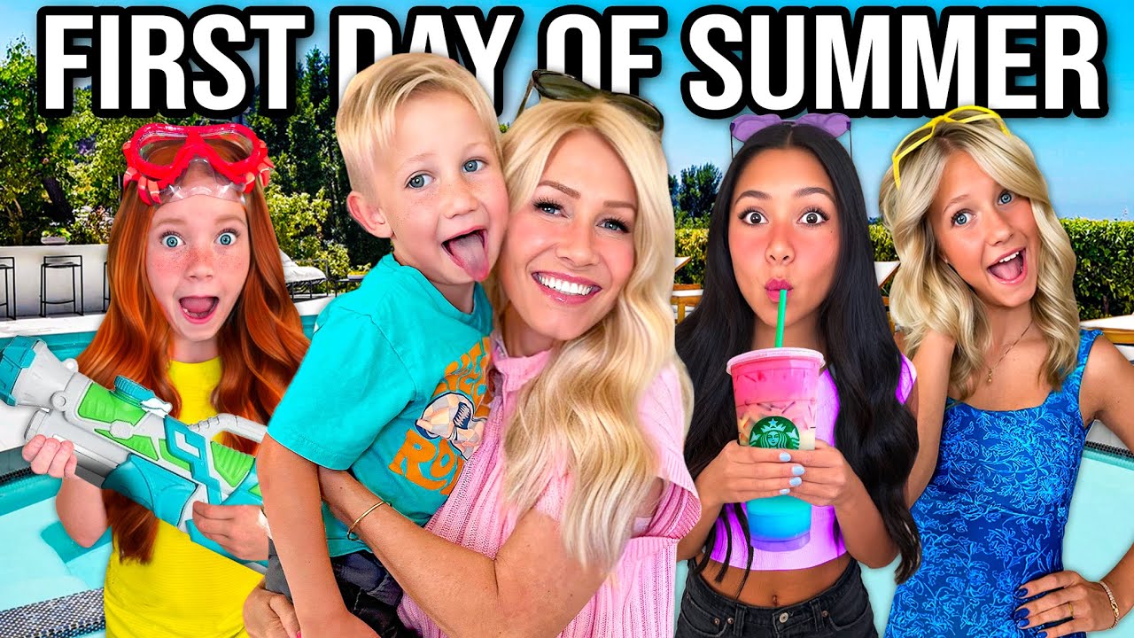 FiRST DAY OF SUMMER MORNiNG w/ 16 KiDS 🍉⛱️
