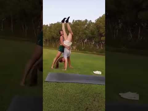 First handstand #shorts #short #yoga