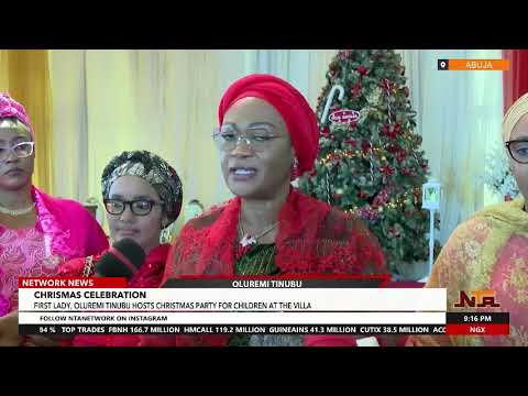 First Lady, Remi Tinubu Holds Christmas Party for Children