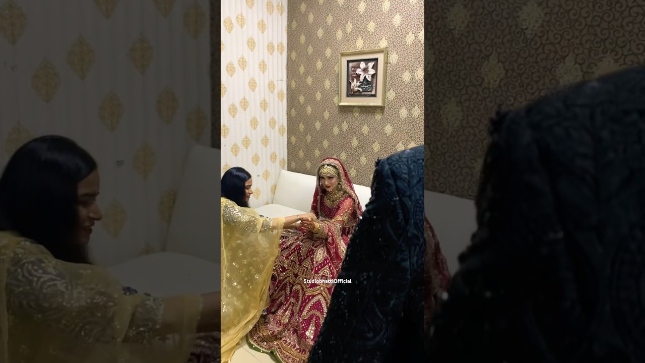 First look of bride groom pakistani wedding 1st look of bride  1st look #shorts
