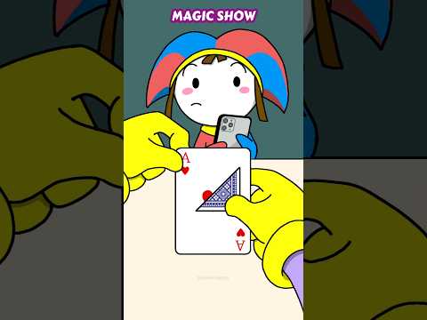 Fixed!?😱Jax & Pomni Easy Magic Trick Tutorial Animation 17 #sigma #tricks #magic #tutorial