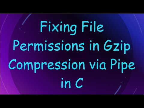 Fixing File Permissions in Gzip Compression via Pipe in C