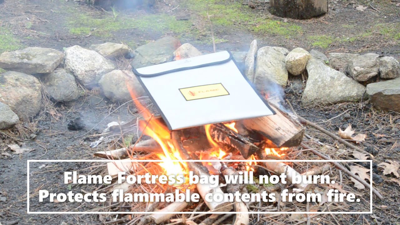 Flame Fortress Fire Resistant Bag Burn Test