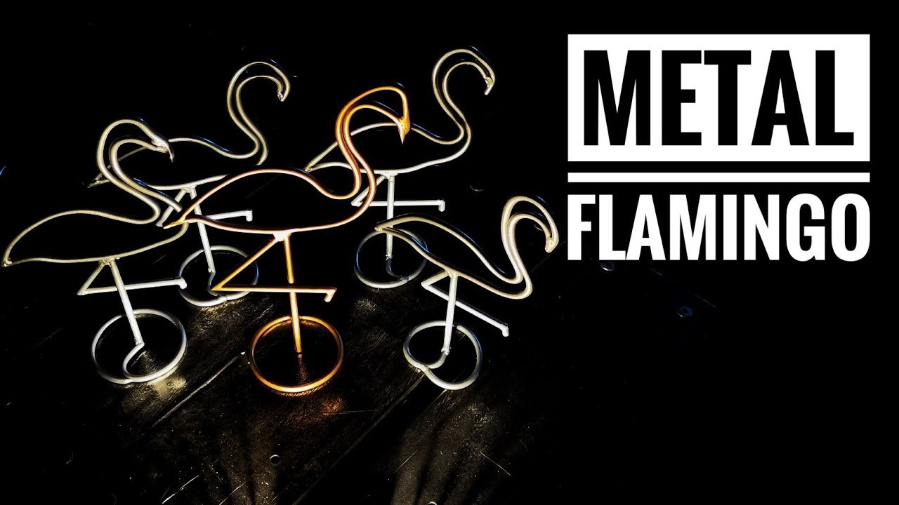 Flamingo  from metal. Easy metal work.