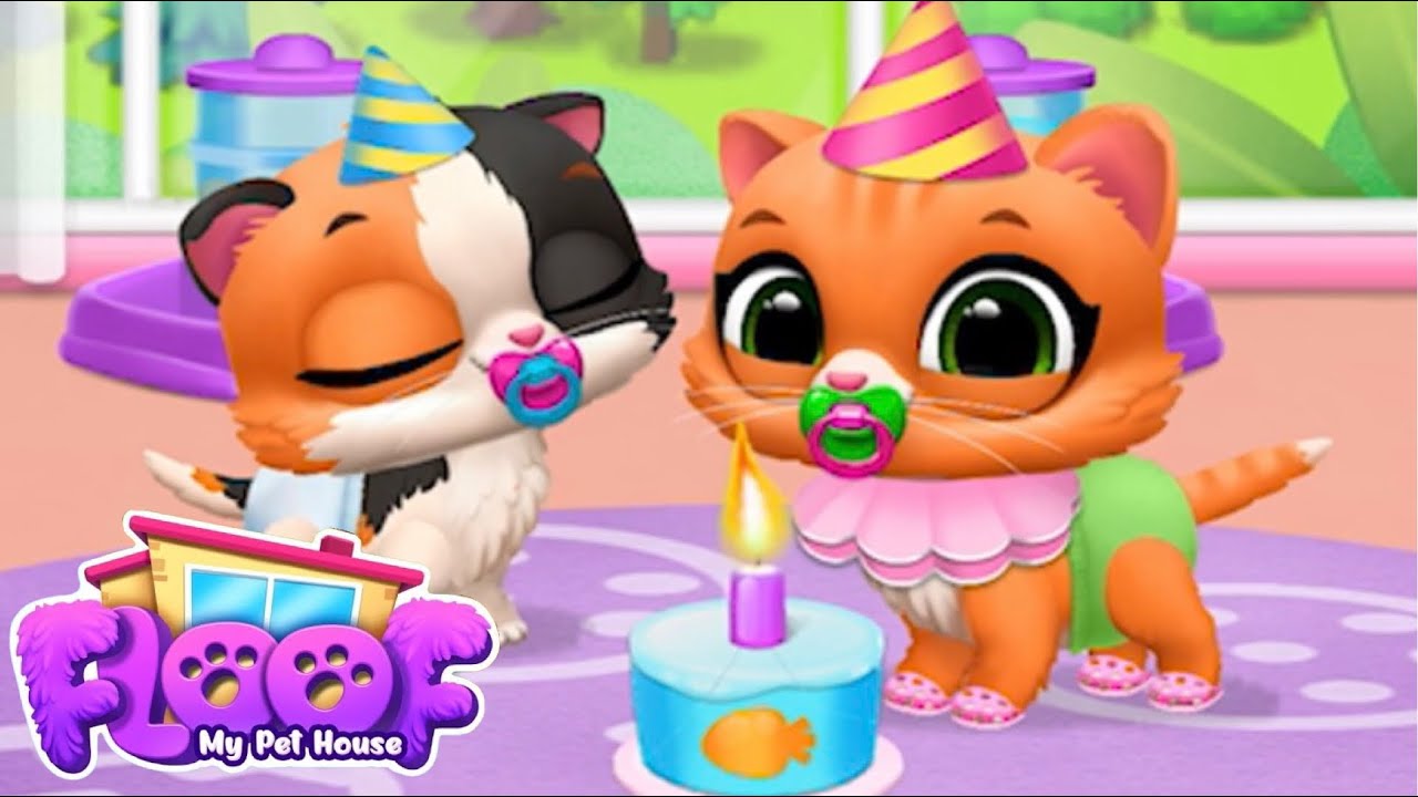 Floof: My Pet House - Kitten`s Birthday & New Mini Games