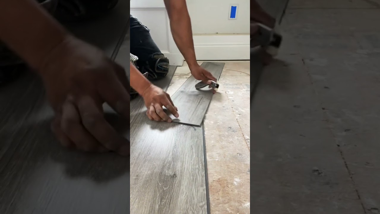 Floor laminate installation