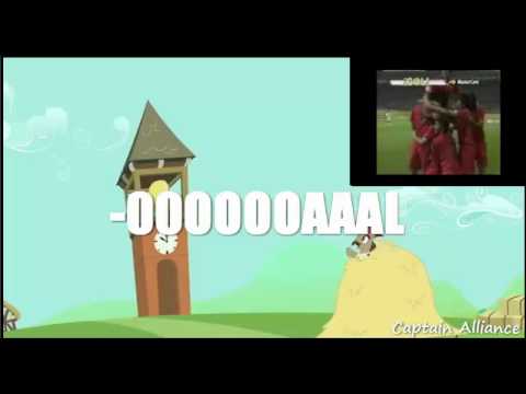 Fluttershy makes a goal.