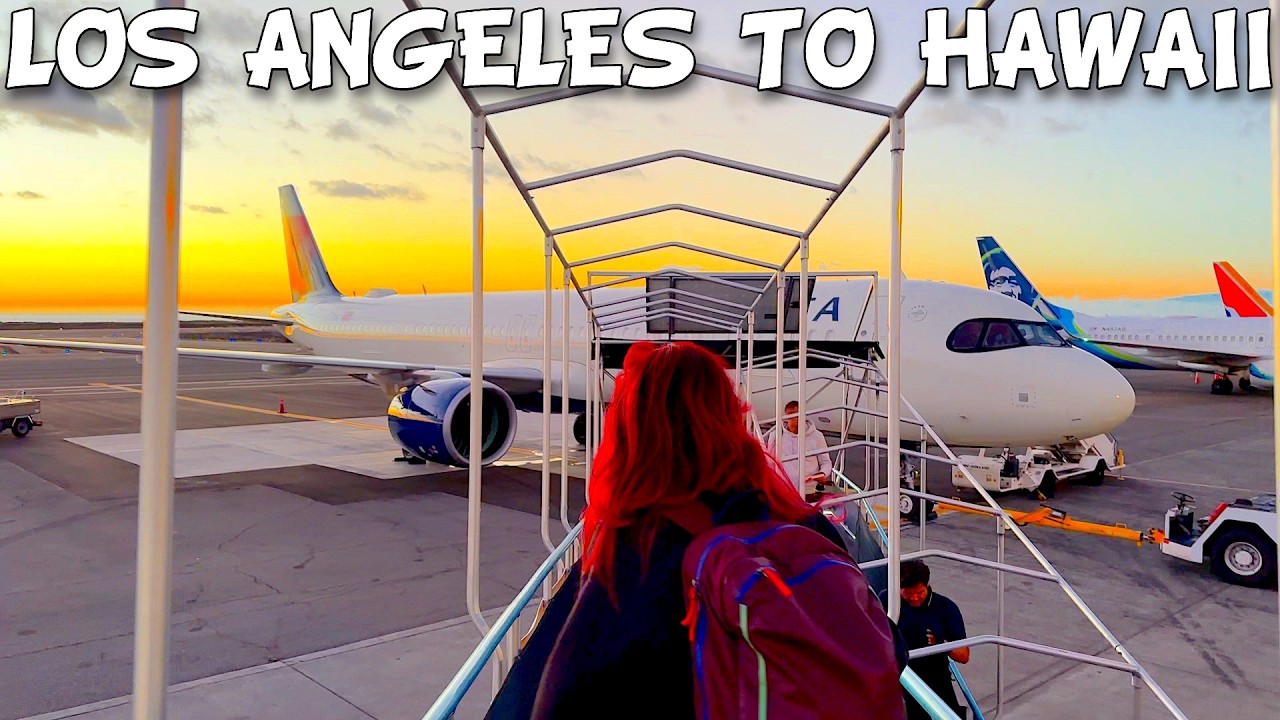 Flying from Los Angeles Airport to Kona Hawaii Airport
