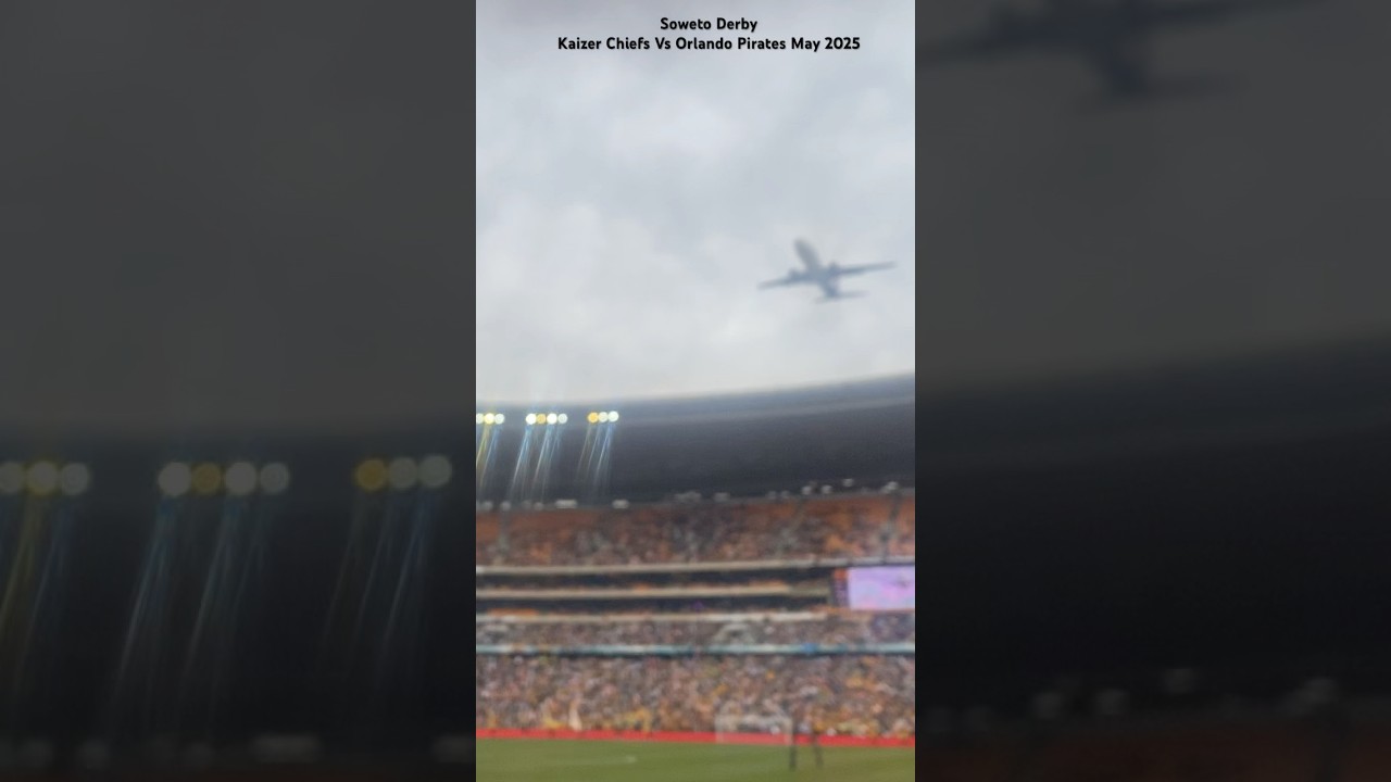 Flysafair Plane flying over FNB Stadium - Soweto Derby (Chiefs Vs Pirates)