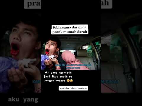 FOBIA SAMA DARAH DI PRANK MUNTAH DARAH 🥺😂