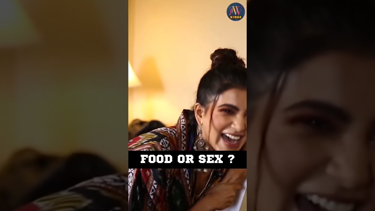 Food or sex ? @samantharuthprabhuoffl Is clear with what she wants and we love her spirit! #samantha